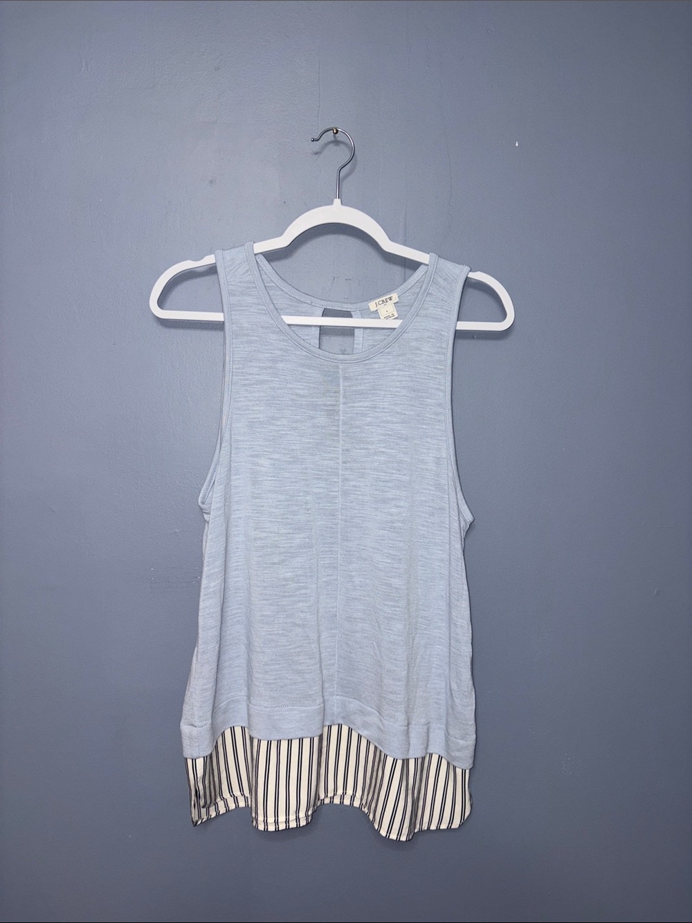 J. Crew | Blue Striped Tank
